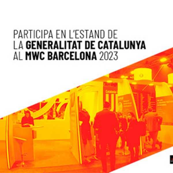 Participació en l'estand de la Generalitat de Catalunya al MWC Barcelona 2023.