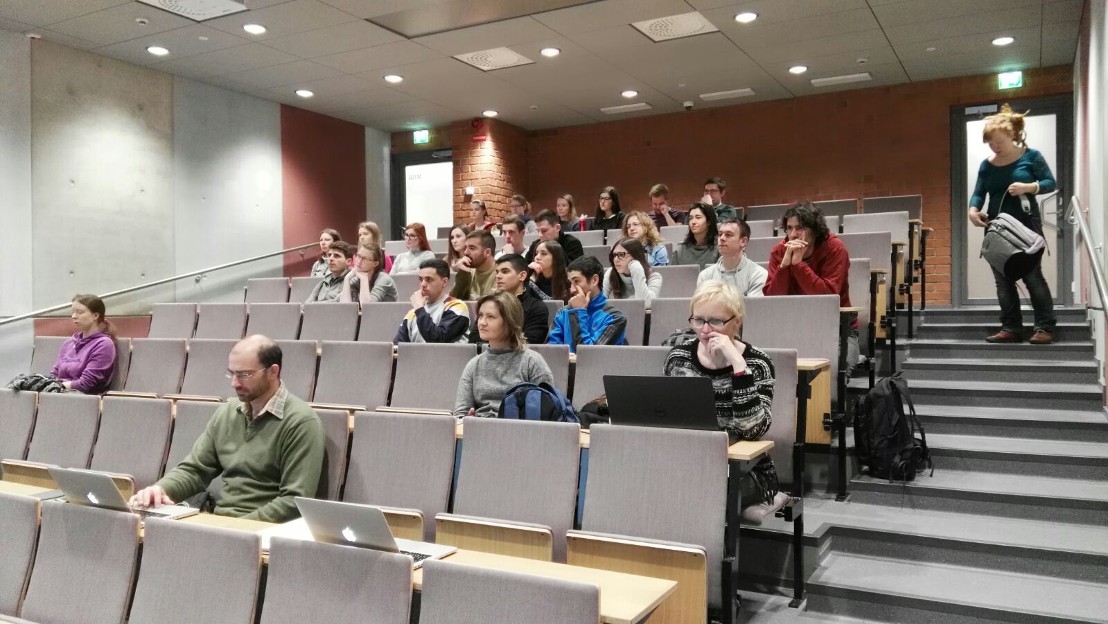 the audience during a talk