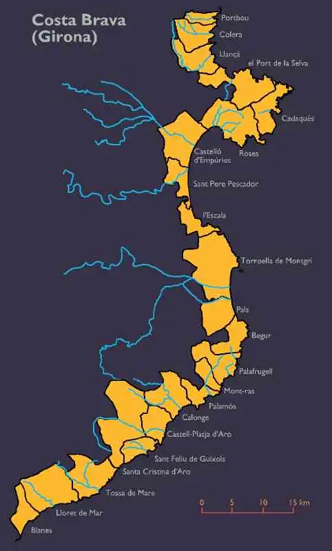 Municipis de la Costa Brava (Girona)