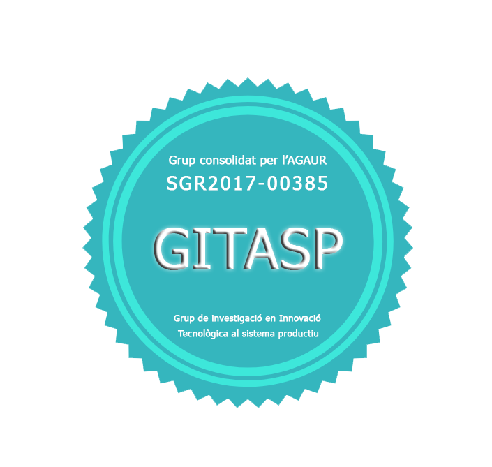 Grupo consolidado por el AGAUR SGR2017-00385 GITASP Grupo de investigación en Innovación Tecnológica al sistema productivo