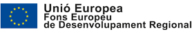 logotip Unió Europea Fons Europeu de Desenvolupament Regional
