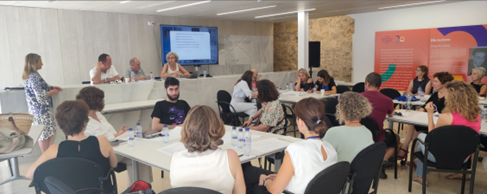 Vista de l'equip de treball