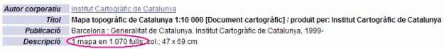 Cartoteca Fons Mapes Serie 1 ressaltant camp descripció